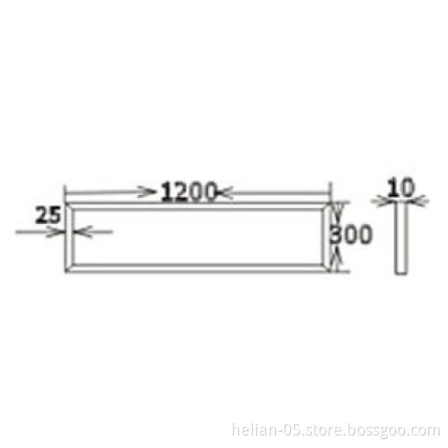 Aluminum frame LED panel light